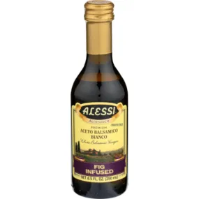 Alessi - Fig Infused Balsamic Vinegar, 8.5 Oz - Pack of 6