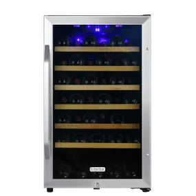 Edgestar CWF440SZ 20" Wide 44 Bottle Capacity Free Standing Wine Cooler in Stainless Steel