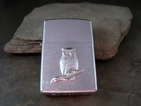 Handmade Silver Stainless Steel Owl Cigarette Lighter