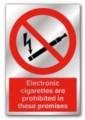 Silver - Electronic cigarettes are prohibited...