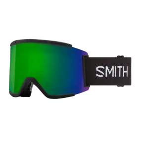 SMITH SQUAD XL BLACK | SUN GREEN MIRROR & STORM ROSE FLASH