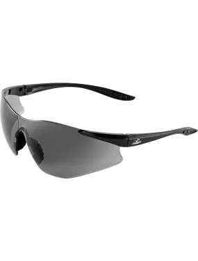 Snipefish® Smoke Anti-Fog Lens, Matte Black Frame Safety Glasses - BH763AF