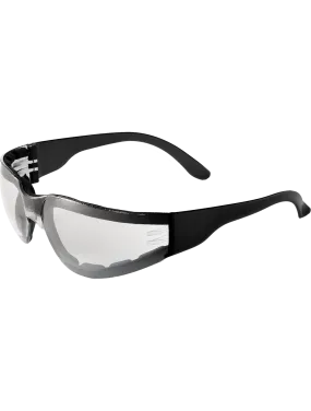 Torrent™ Foam-Lined Indoor/Outdoor Anti-Fog Lens, Frosted Black Frame Safety Glasses - BH13156AF